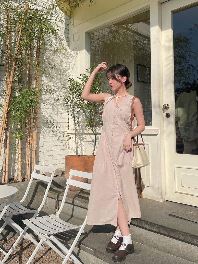 Jual Ryves - AE-RI DRESS - Maxi Dress - Dress Wanita | Shopee Indonesia
