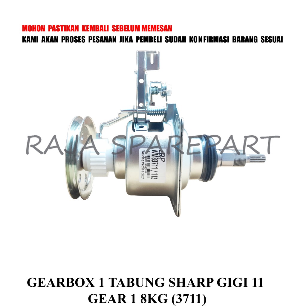 Jual GEARBOX MESIN CUCI / GIRBOX / GEARBOX 1 TABUNG SHARP GIGI 11 G1 ...