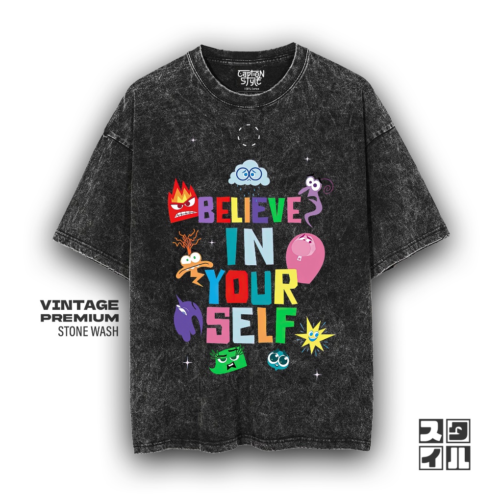 Disney Regular Print Inside Out Kaos Wanita main image 1