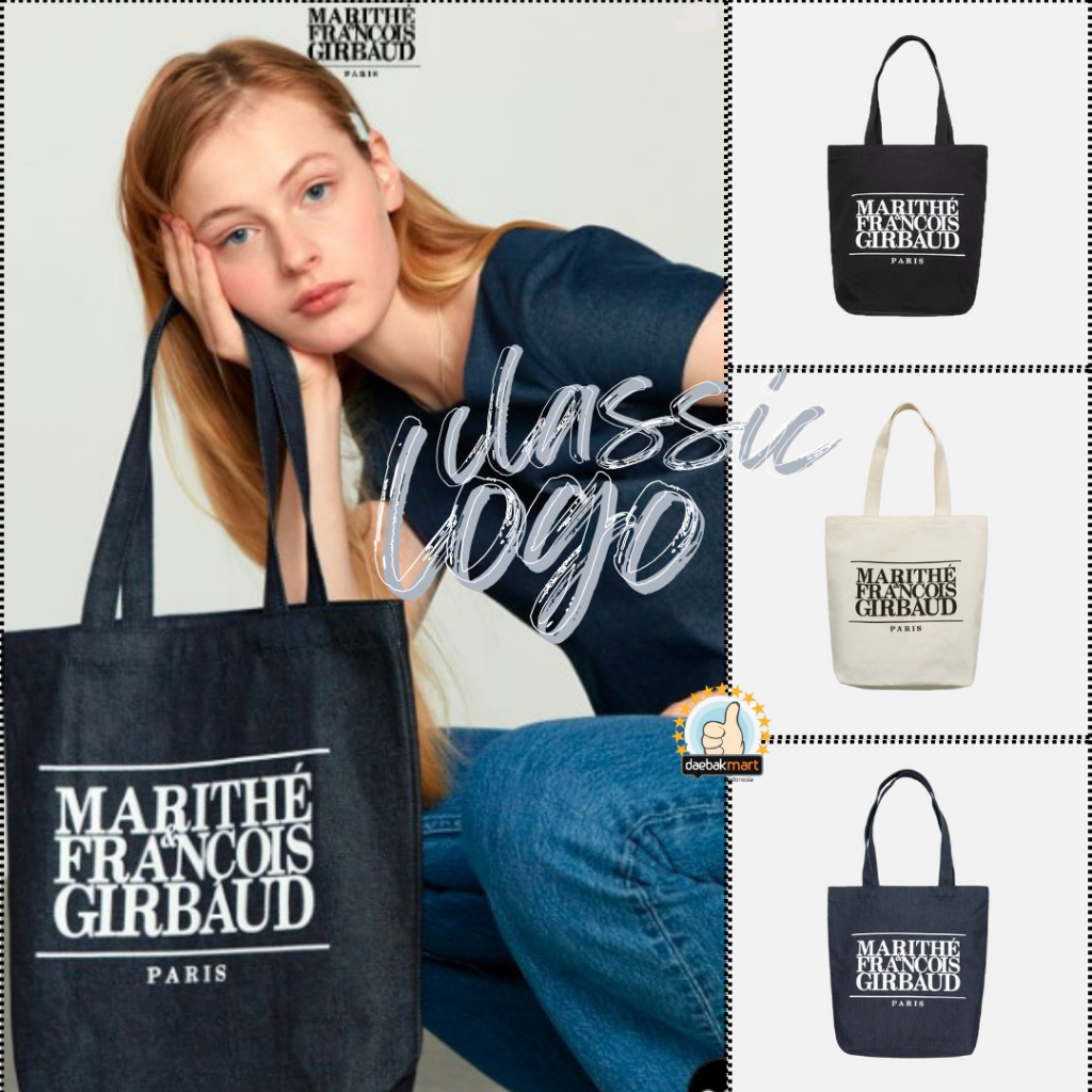 New】Marithe Francois Girbaud Classic Logo Tote Bag CLASSIC