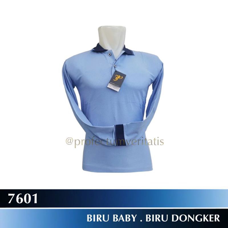 SALE! Kaos Polo Unisex Lakos Katun Pique Premium Lengan Panjang -Banyak  Warna