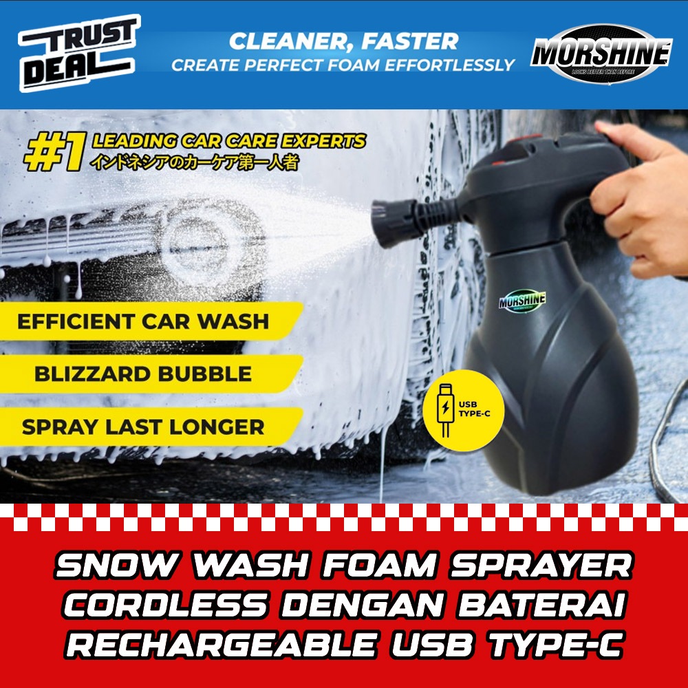 Jual Snow Wash Foam Sprayer Cordless Electric Baterai Usb Type C