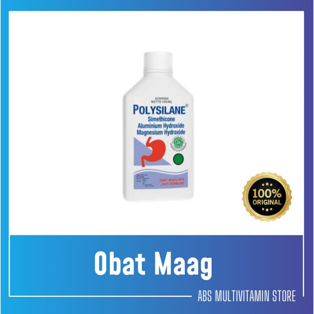Jual Polysilane syrup 180 ml obat cair maag sirup 100 ml | Shopee Indonesia