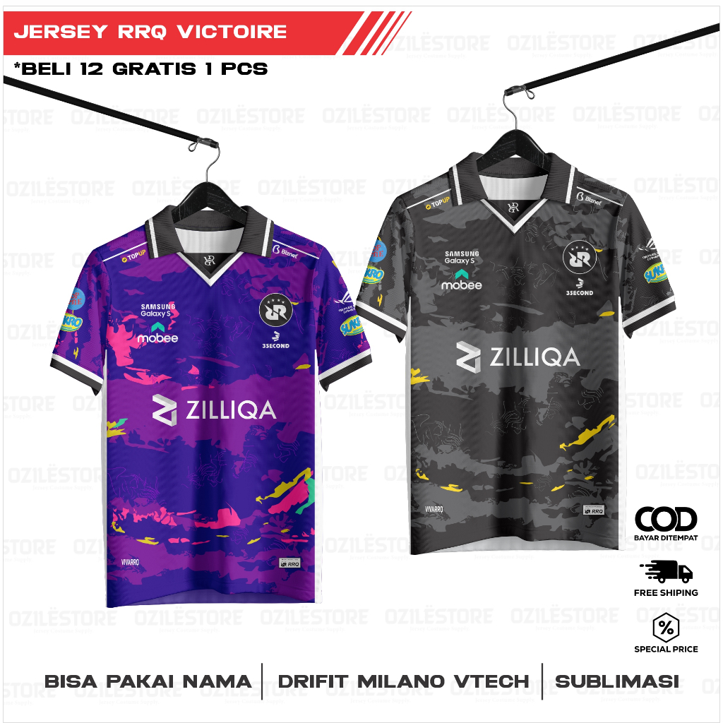 Jual JERSEY RRQ SEA 14 TERBARU BISA DAN PAKAI NAMA COD | Shopee Indonesia