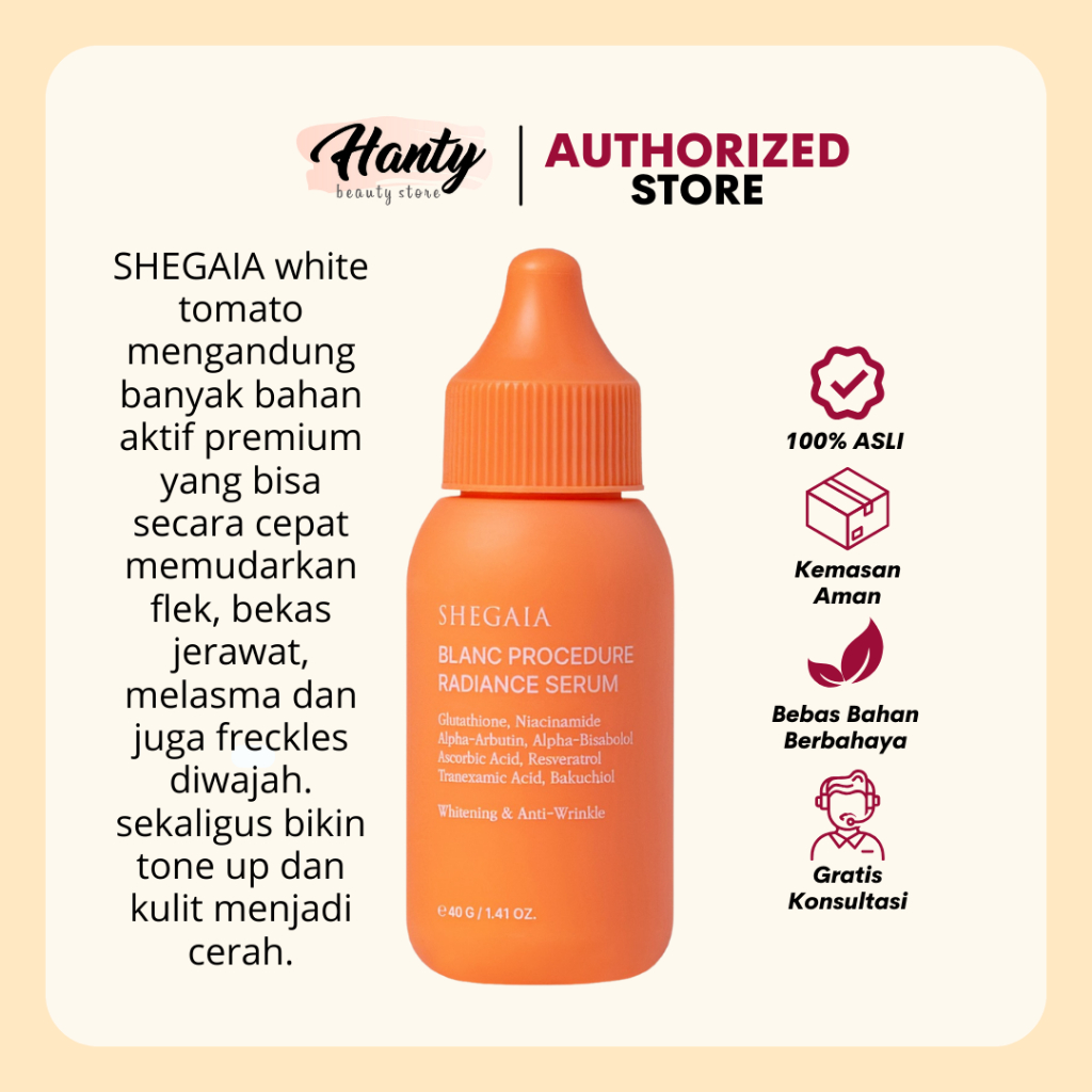 SHEGAIA blanc procedure radiance serum