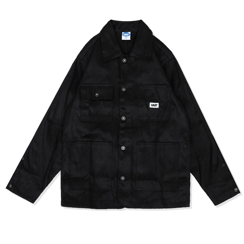 Jual VAST WORK JACKET CANVAS BLACK - VJW-29 | Shopee Indonesia