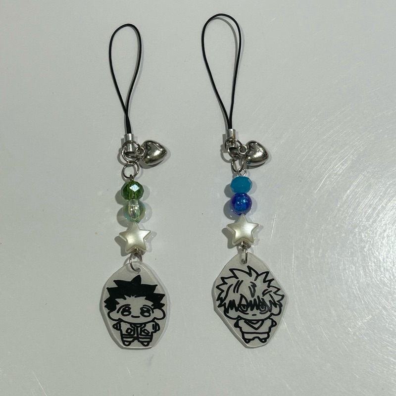 Jual hxh killua gon couple keychain phonestrap hunter x hunter cute ...