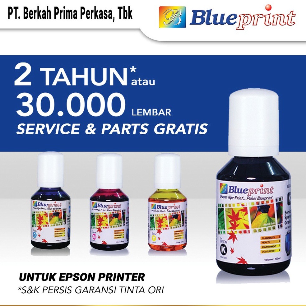 Jual KODE F28V Tinta Epson BLUEPRINT 3 For Printer Epson L111 L311 L315 ...