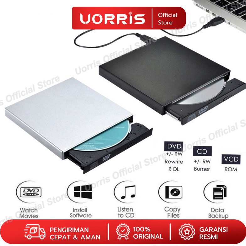 Jual KODE S86V External DVD Drive Slim Portable Optical Drive Writer ...