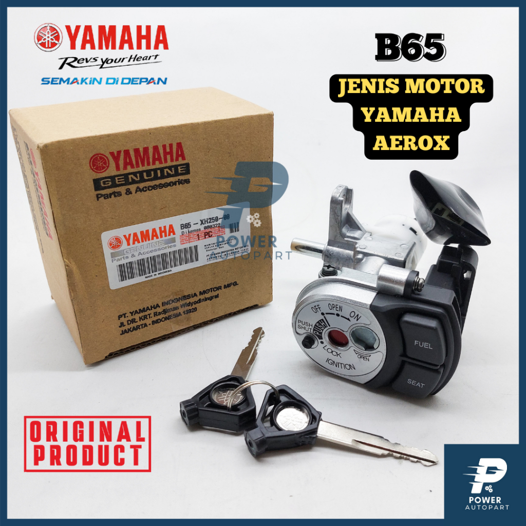 Jual KUNCI KONTAK B65-XH250 YAMAHA AEROX ORIGINAL PASTI PRESISI, PNP ...