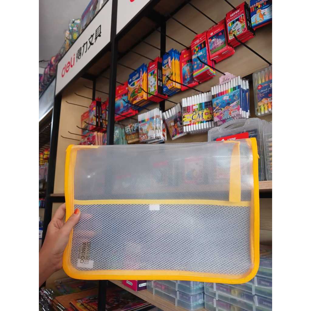 Jual Map Resleting Jumbo Kingco / Map Plastik Zipper F4 ( Folio ...