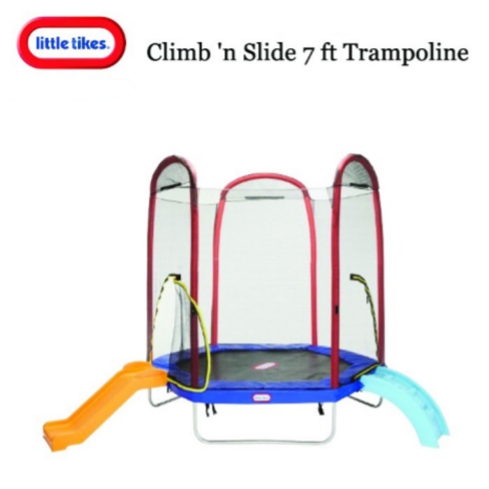 Tikes Climb Climb N Slide 7ft Trampoline Little Tikes Climb N