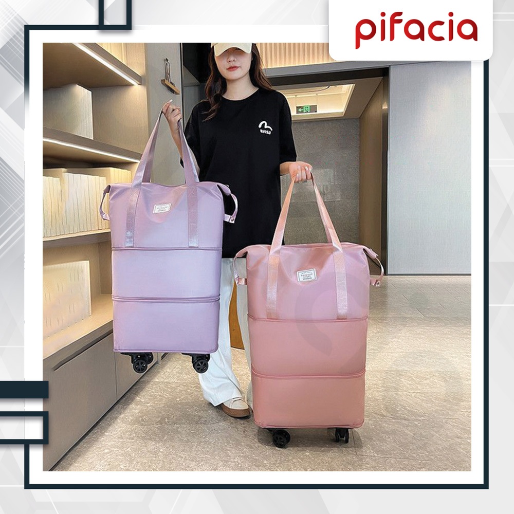 Jual Tas Travel Roda 3 Size Kapasitas Jumbo Tempat Pakaian Celana ...