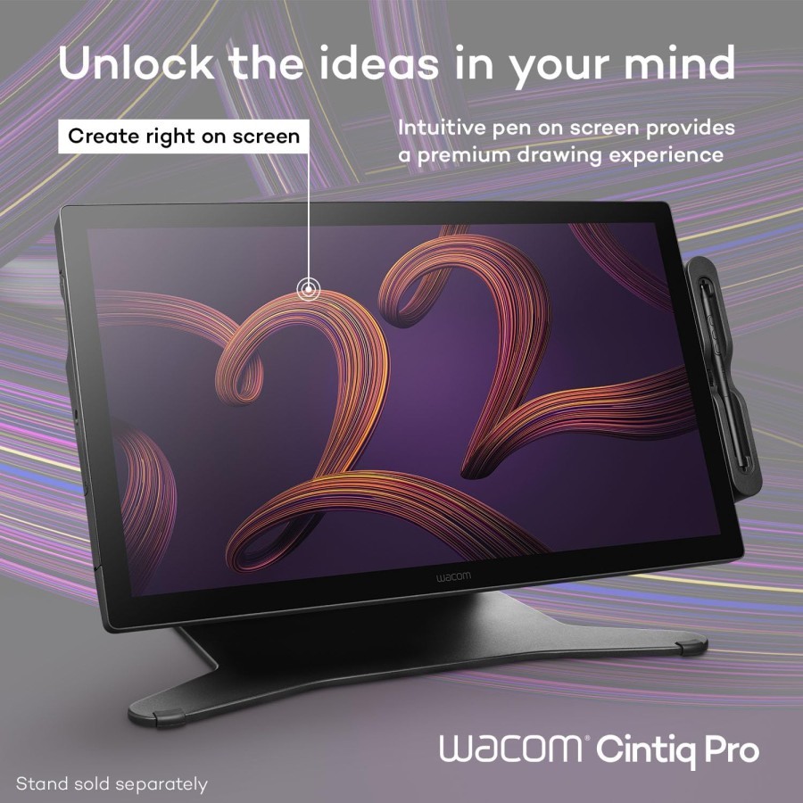Jual Wacom DTH227K0A Cintiq Pro 22 drawing tablet with screen; 4K UHD ...