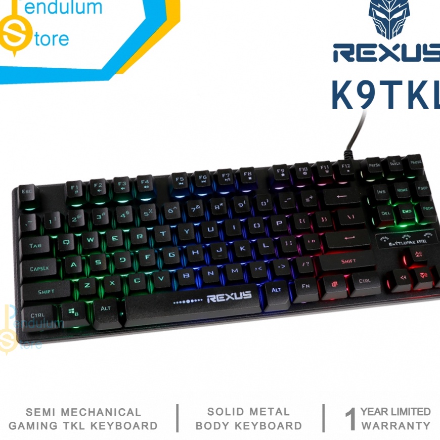 Jual FG2 Rexus Battlefire RXK9TKL Keyboard Gaming TKL Fortress Rainbow ...