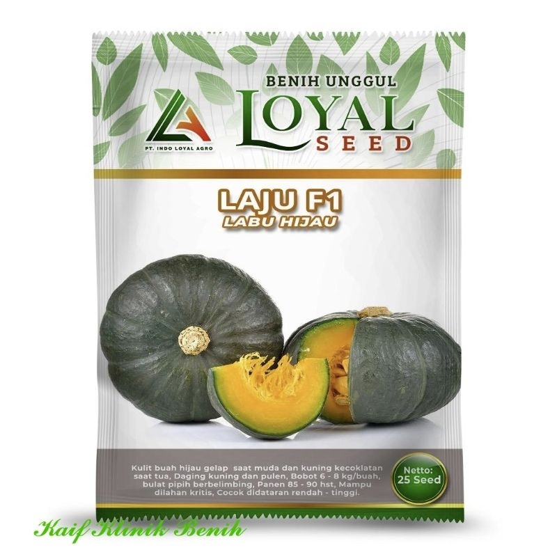 Jual Benih Waluh Labu Hibrida Laju F1 Isi 25 Butir - Small Pouch Cap ...