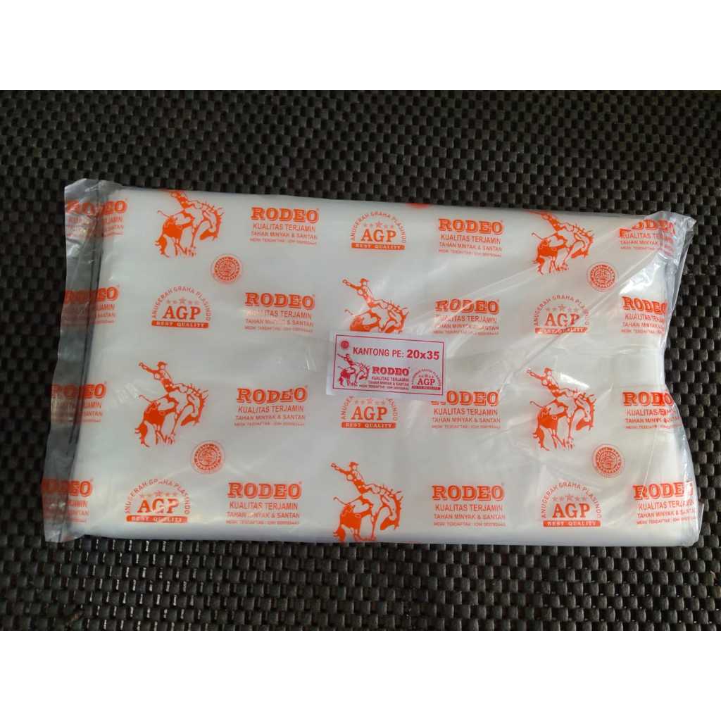 Jual KANTONG PLASTIK PE RODEO BERBAGAI UKURAN | Shopee Indonesia