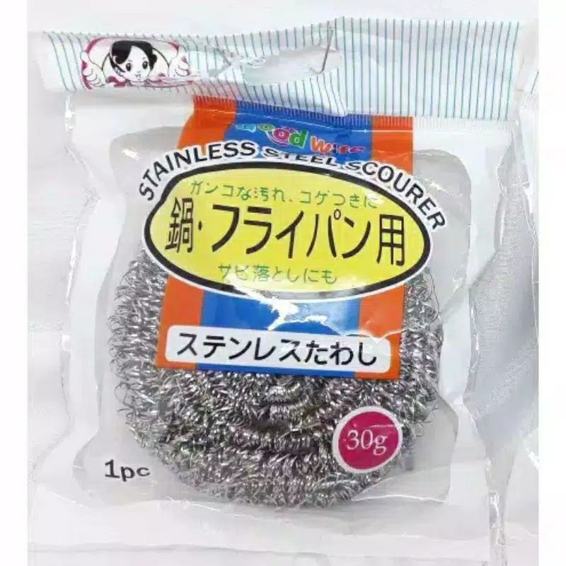 Jual COD- sabut cuci piring besi jepang anti karat kawat 30g/scouring ...