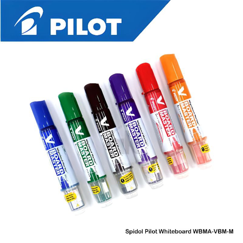 Pilot V-Board Master - Confezione Da 12 Ricariche Per Pennarelli Lavagna Bianca, Colore Blu, Inchiostro Cancellabile E Facile Da Rimuovere