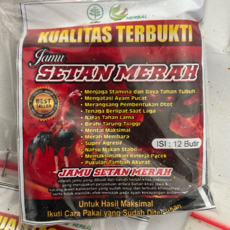 Jual JAMU SETAN MERAH Obat AYAM MENTAL Tempe PENAKUT Sakit Kuning Pucat ...