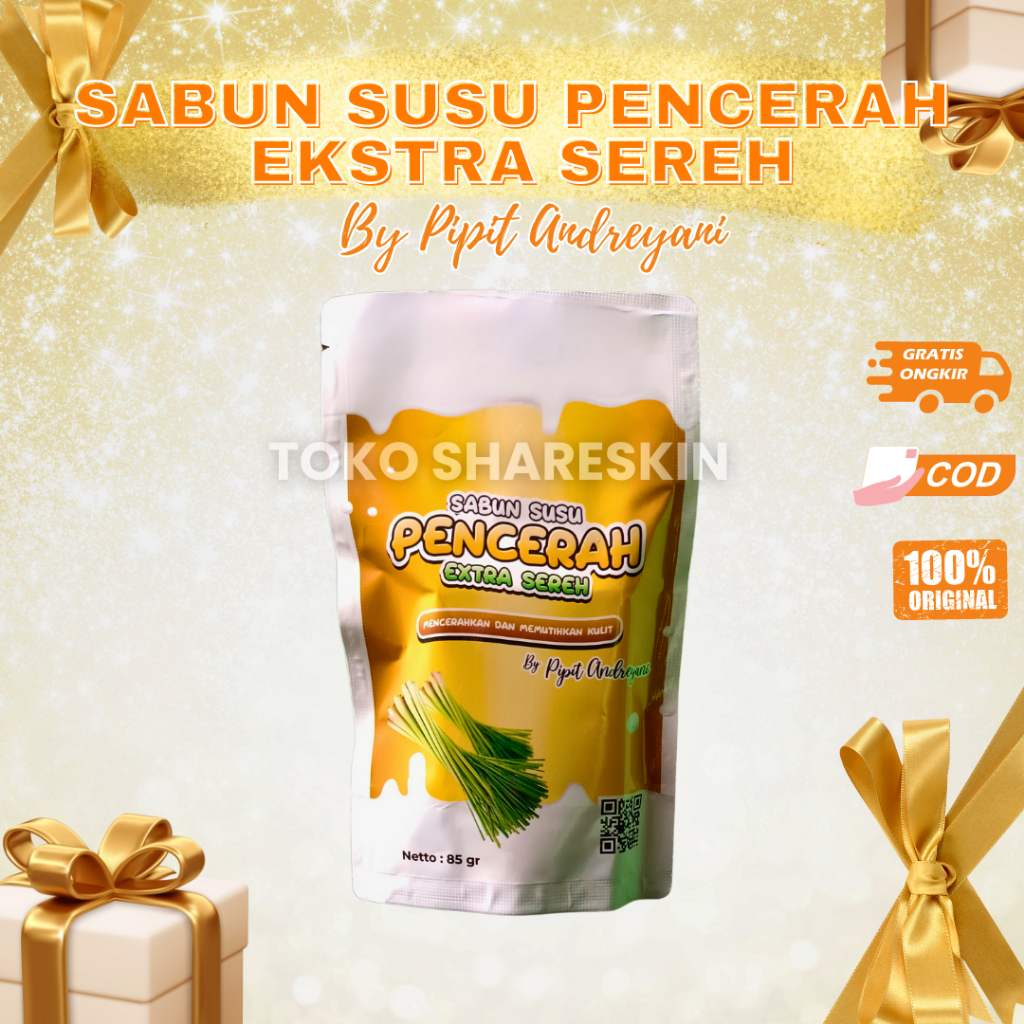 Jual [MASTER STOKIS RESMI] SABUN SUSU PEMUTIH EKSTRA SEREH BY PIPIT ...