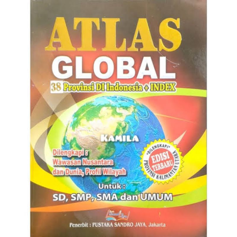 Jual BUKU ATLAS GLOBAL 38 PROVINSI INDONESIA DAN DUNIA BESAR TERBARU ...
