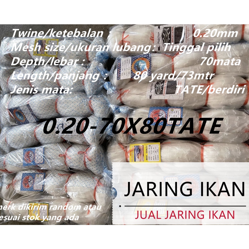 Jual Banyak Stock Jaring senar jaring burung atau jaring ikan 2 78 TATE ...