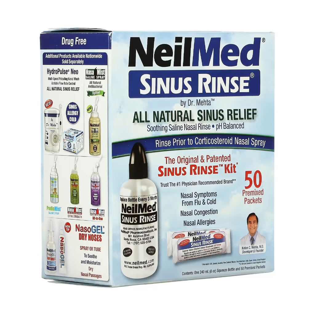 Jual NeilMed, The Original & Patented Sinus Rinse Kit, 50 Premixed ...