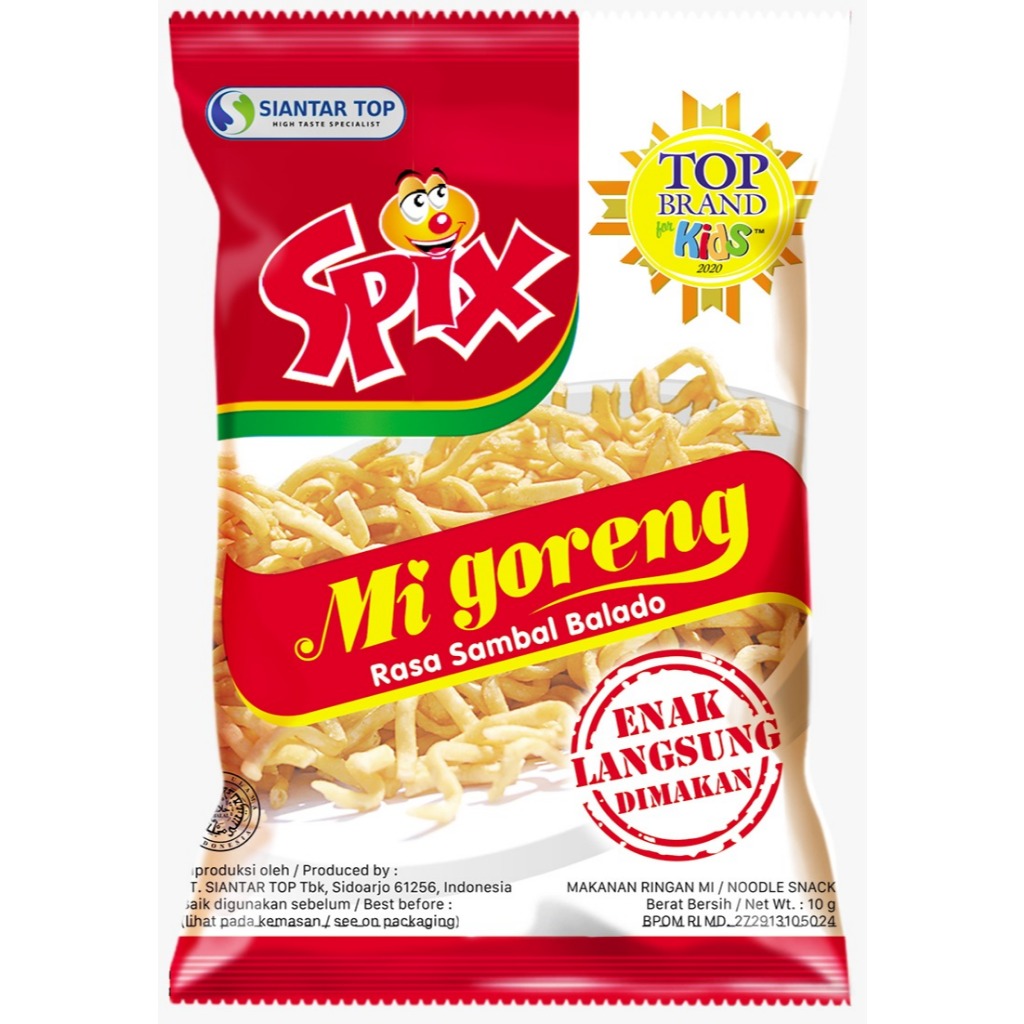 Jual Spix Snack Rasa Mi goreng 10x9gr (Renceng) | Shopee Indonesia