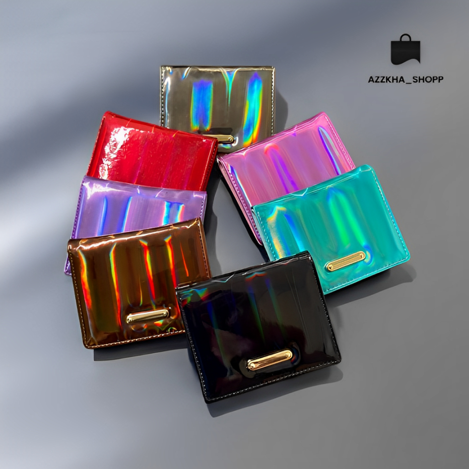 Jual Hologram Wallet Free Sticker - Dompet Lipat Mini Muat Card dan ...