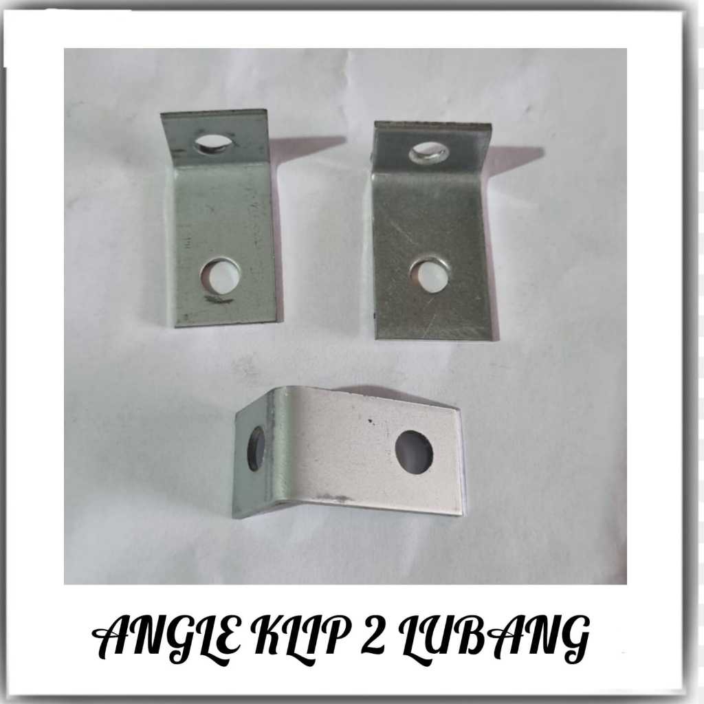 Jual SIKU L RAMSET//ANGLE CLIP/TEBAL//TIPIS//1 LUBANG//2LUBANG//HARGA ...