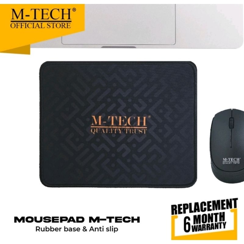 Jual M-Tech Mouse Pad Jahit pinggir Anti Selip 21x17Cm | Shopee Indonesia