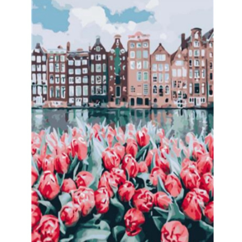Jual 40x50 cm DIY PAINTING by number Canvas Paint By Number Kit Oil ...