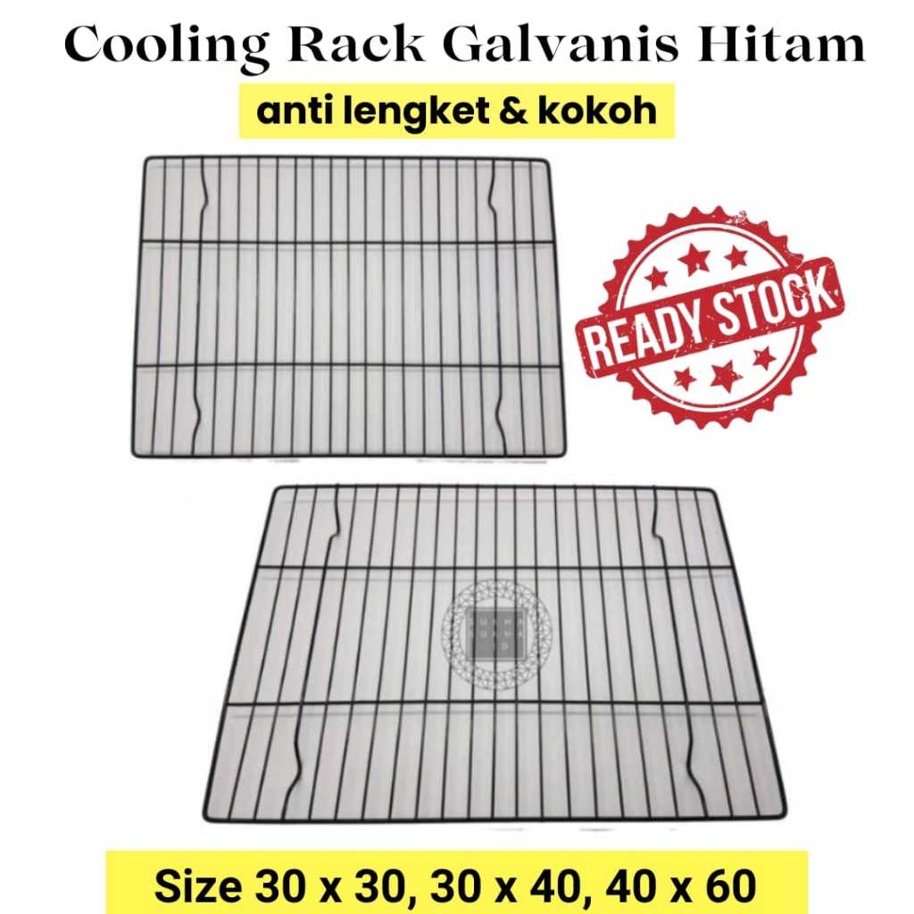 Jual Cooling Rack Rak Pendingin Galvanis Hitam 30x40cm, 40 x 60cm | Rak ...