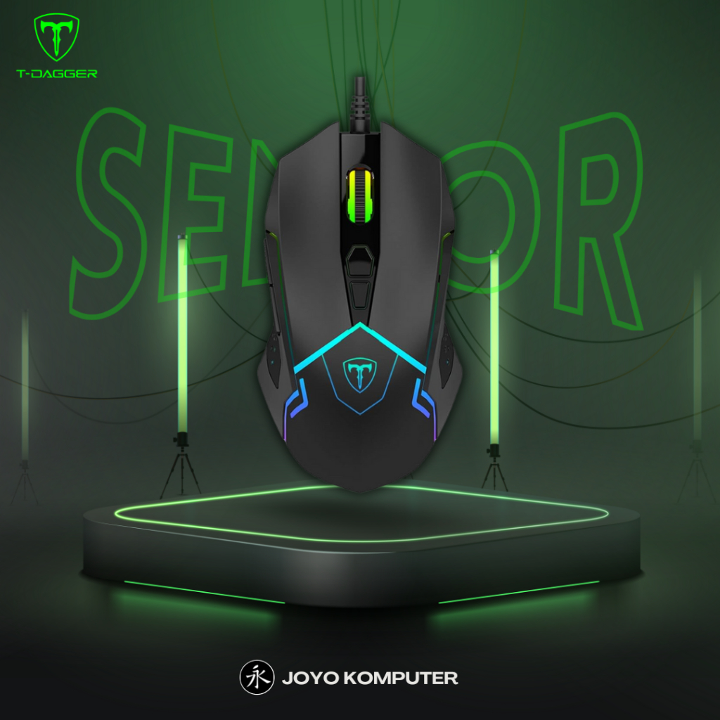 Jual MOUSE Gaming T DAGGER TGM205 SENIOR RGB Wired Mouse | Shopee Indonesia