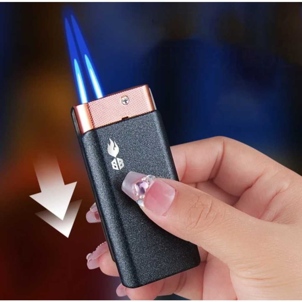 Jual KOTEK API GAS DUA BARA KOREK API DUAL FLAME ISI ULANG | Shopee ...