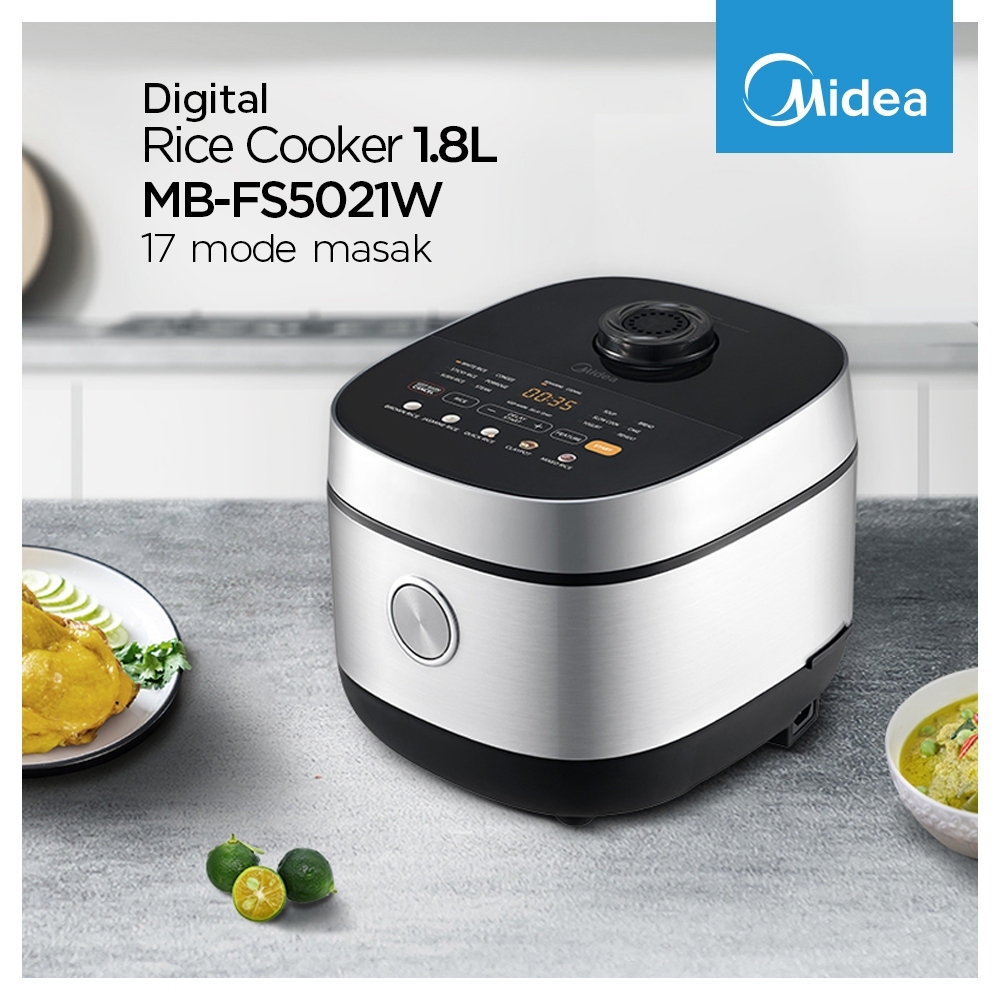 Jual MIDEA Rice Cooker Digital 1.8L MB-FS5021W | Shopee Indonesia