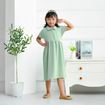 Dress Anak Perempuan Baju Anak Crinkle Air Flow Premium 4 9 Tahun