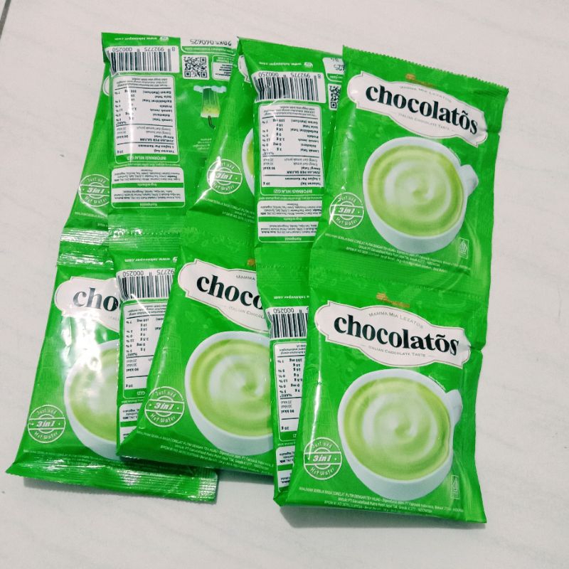 Jual Chocolatos Drink Matcha Latte 1 Renceng isi 10 Sachet | Shopee ...
