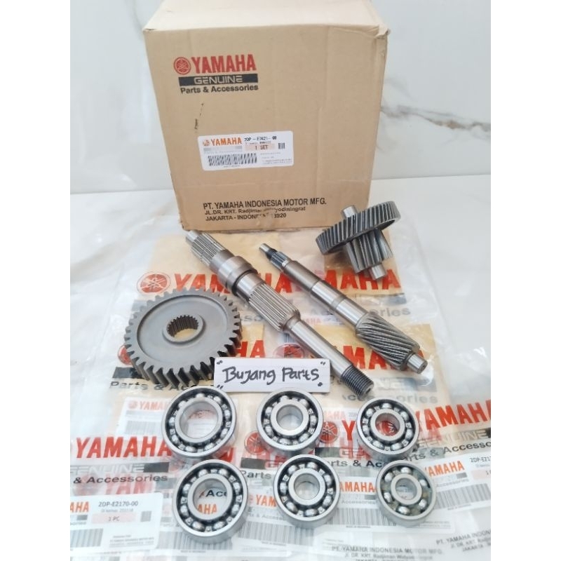 Jual GIGI RASIO SET PLUS BEARING GIGI RASIO NMAX OLD ASLI KODE 2DP