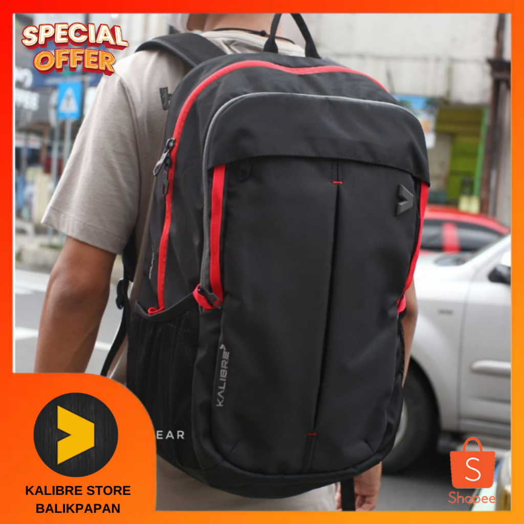 Jual KALIBRE BACKPACK BALFOUR - TAS RANSEL PUNGGUNG / TAS SEKOLAH HITAM ...