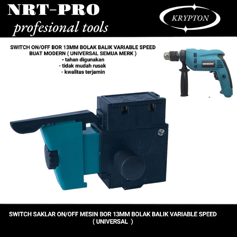 Jual switch saklar on off bor 13mm bolak balik ( variable speed ) NRT ...