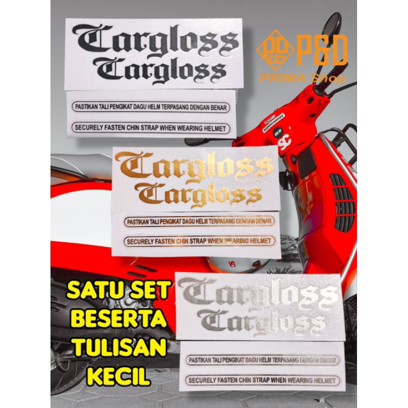 Jual sticker cargloss satu set besar kecil lengkap | Shopee Indonesia