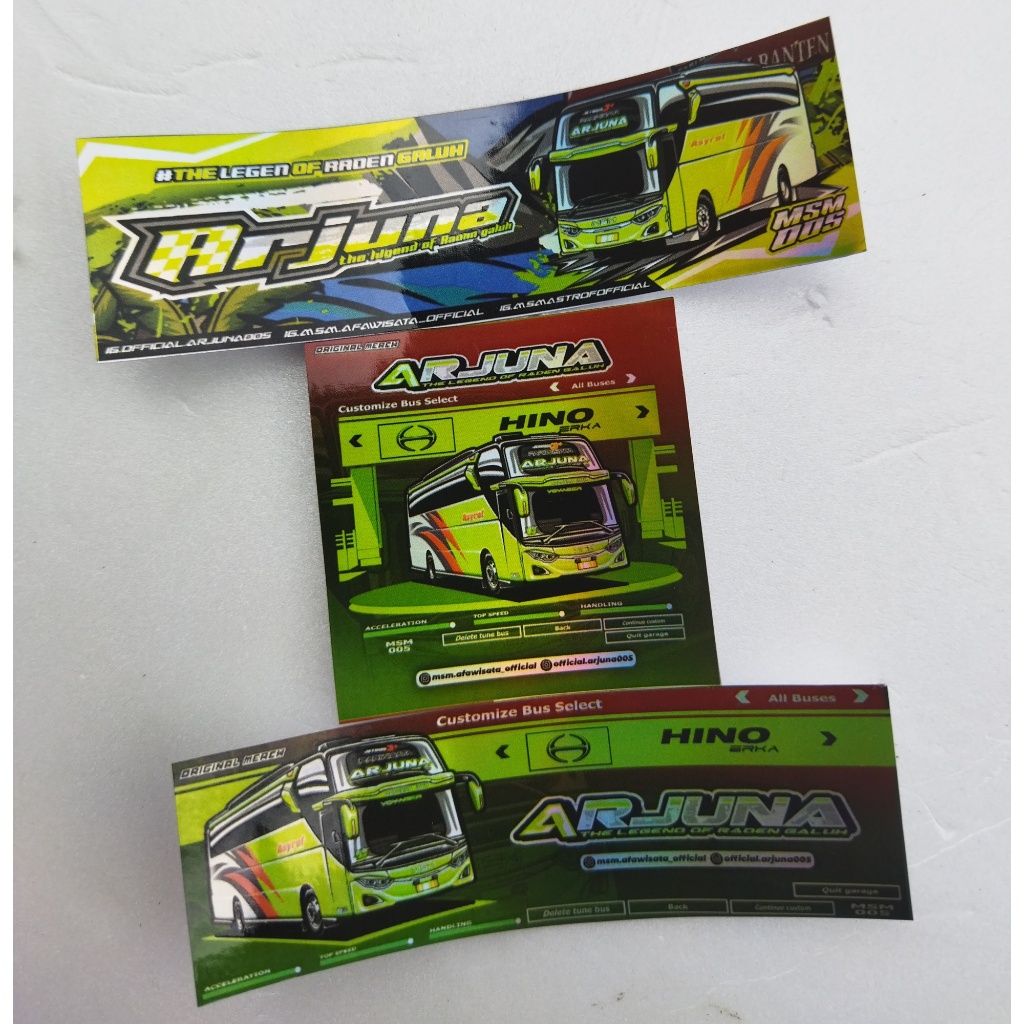 Jual paket stiker basuri arjuna asli po | Shopee Indonesia