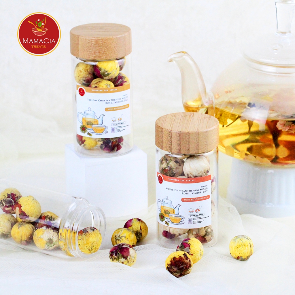 Jual Mini Blooming Tea Wooden Glass isi 16 tea | Shopee Indonesia