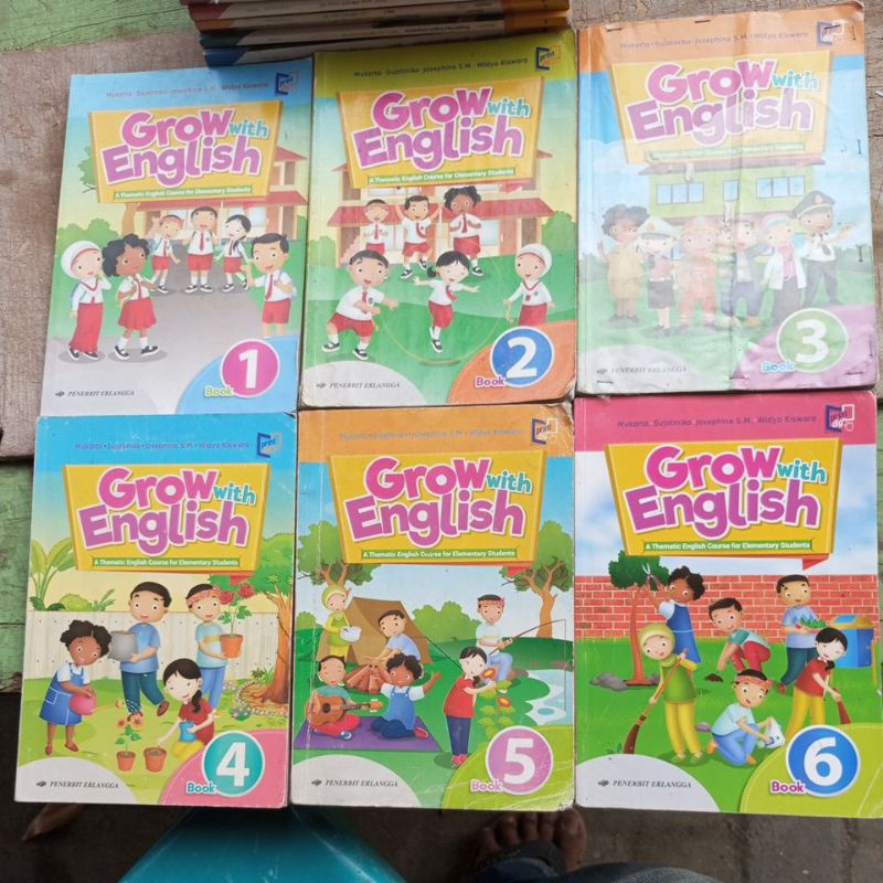 Jual buku grow with English untuk SD kelas 1 2 3 4 5 dan 6 | Shopee ...
