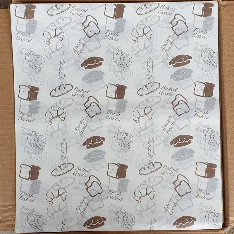 Jual Kertas Nasi 15x15 cm isi 100 pcs Kertas Roti Food Grade Burger ...