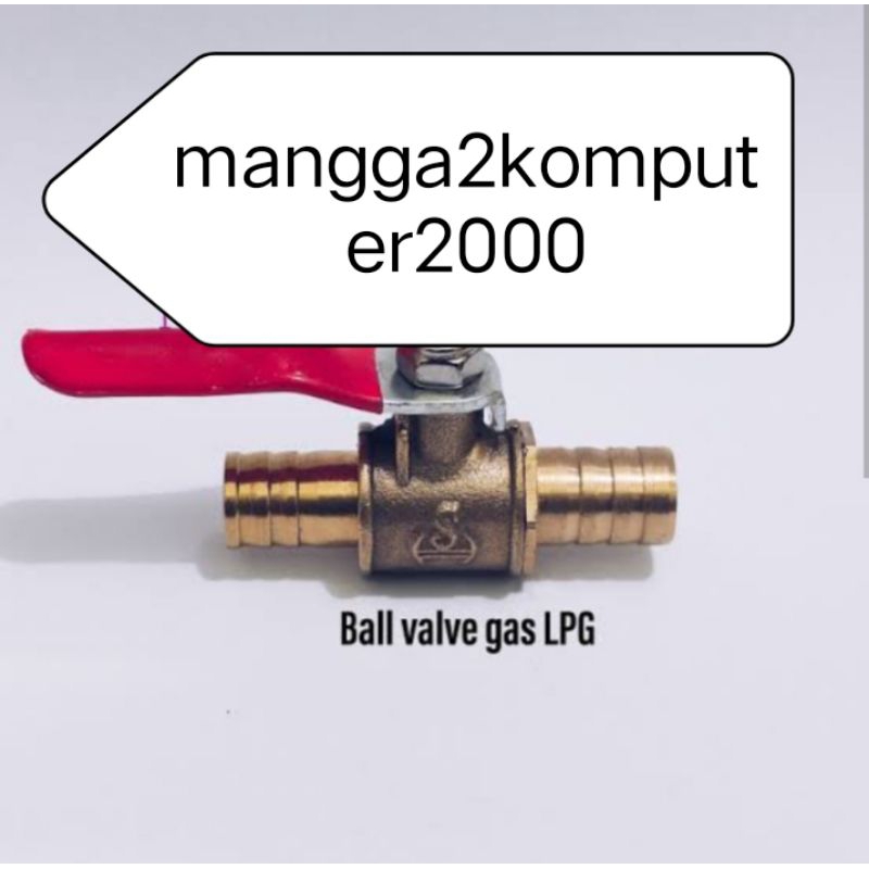 Jual Ball valve selang gas lpg / Stop kran selang gas lpg kuningan