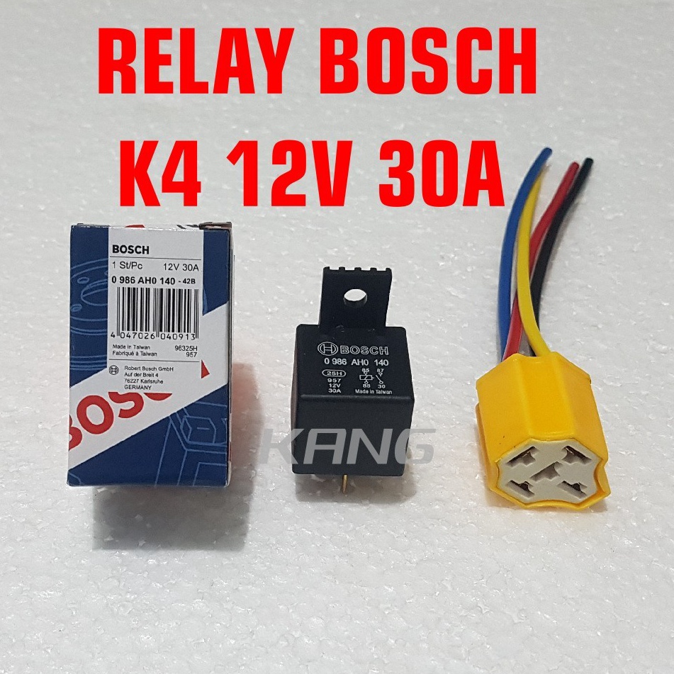 Jual KODE J3J8 Riley Relay Kaki 4 12V Soket Relay Keramik Kaki 4 Bosch ...
