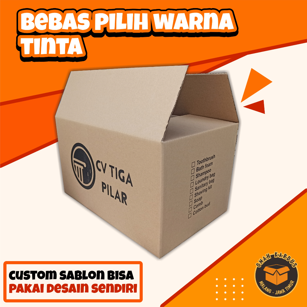 Jual Custom Sablon Box AMDK + SABLON 1 WARNA | custom desain | custom ...